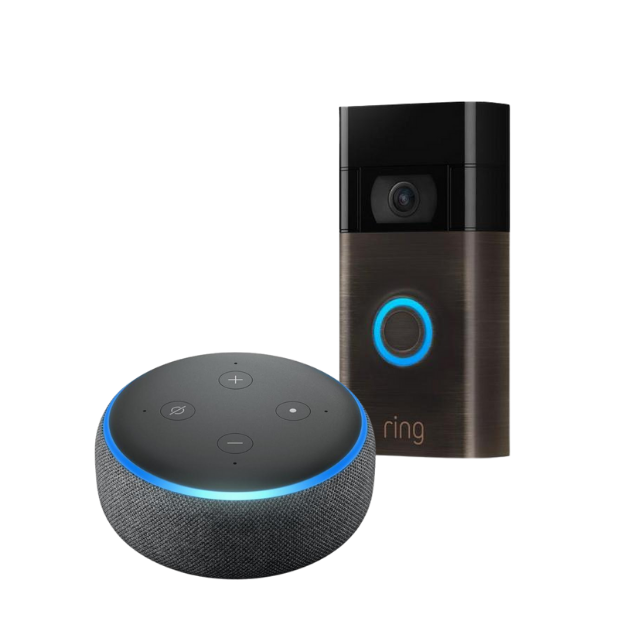 Ring Video Doorbell Starter Kit - Charcoal Fabric/Venetian Bronze Ring Video Doorbell Starter Kit - Charcoal Fabric/Venetian Bronze