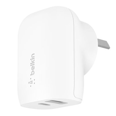 Belkin BOOST↑CHARGE Dual Wall Charger with PPS 37W - White