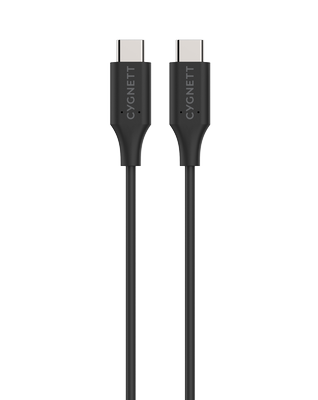 Cygnett Essentials USB-C to USB-C Cable 1M - Black