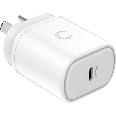Cygnett PowerPlus 20W USB-C PD Wall Charger AU - White Cygnett PowerPlus 20W USB-C PD Wall Charger AU - White