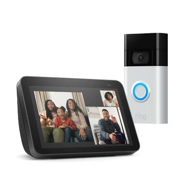 Ring Video Doorbell Monitoring Kit - Charcoal/Satin Nickel Ring Video Doorbell Monitoring Kit - Charcoal/Satin Nickel