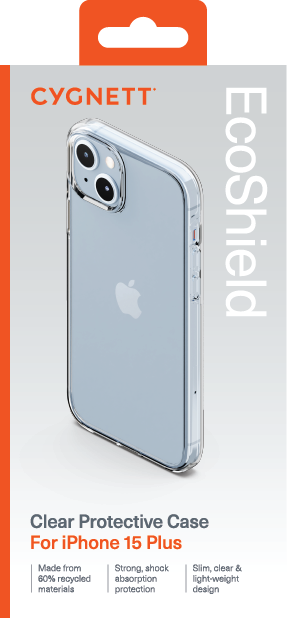 Cygnett iPhone 15 Plus EcoShield Case Clear Optus