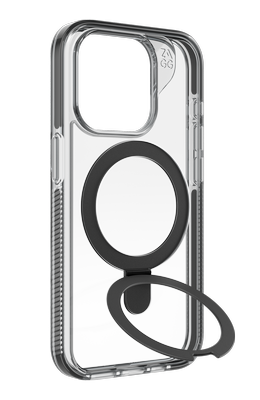 Zagg iPhone 15 Pro Max Santa Cruz Snap Ringstand Case - Black Zagg iPhone 15 Pro Max Santa Cruz Snap Ringstand Case - Black