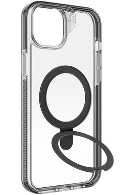 Zagg iPhone 15 Plus Santa Cruz Snap Ringstand Case - Black Zagg iPhone 15 Plus Santa Cruz Snap Ringstand Case - Black
